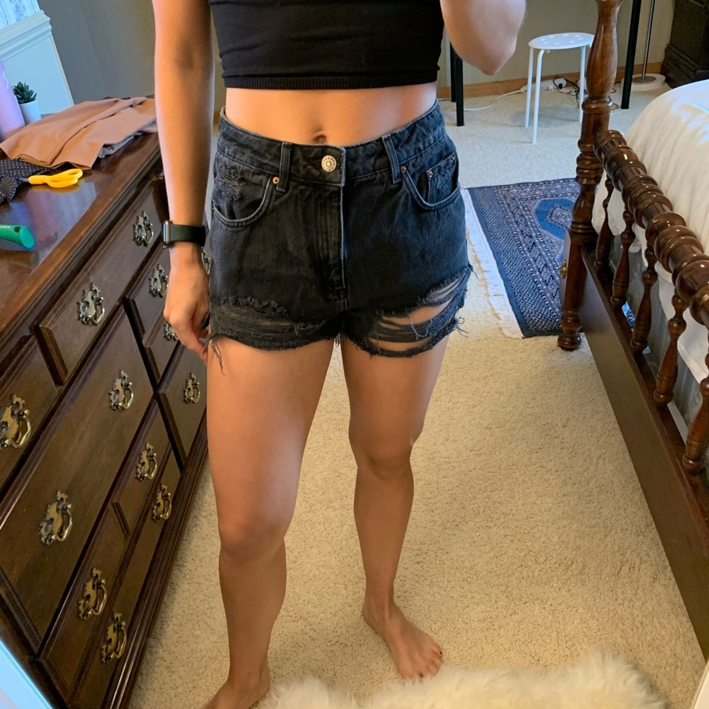 Topshop Moto Mom Shorts